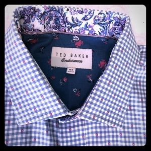 Ted Baker Endurance dress shirt size 16.5 blue